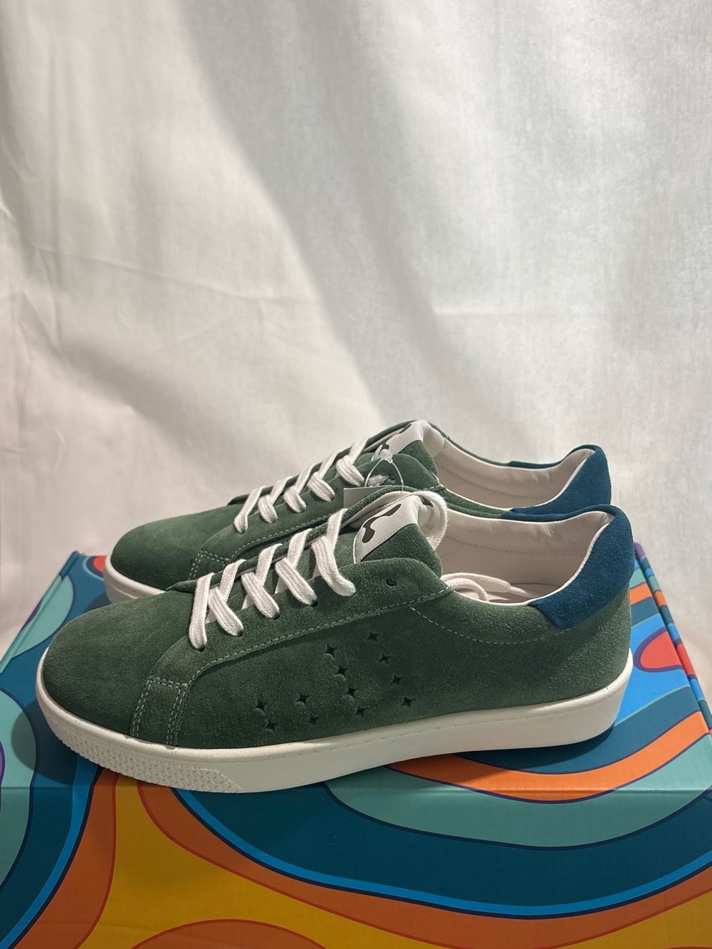 Lazo Halo Emerald Green Labradorite Blue Sneakers W 5 Youth 3.5Y NIB